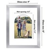Americanflat 9" x 12" Picture Frame with Mat - Arch Design - Stylish Decor for Living Rooms, Dorms, Offices & More - 2 of 4