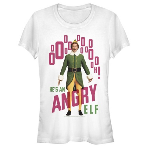 Juniors Womens Elf Angry Elf T-Shirt - image 1 of 3