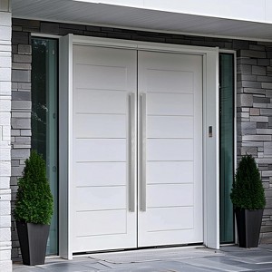 Modern Contemporary Long Stainless Steel Push Pull Door Handle for Home Entrance Glass Shower Wooden Barn Square Series - Stain - 48-Inches - 1 of 4