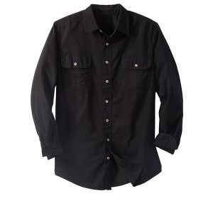 Boulder Creek by KingSize Men's Big & Tall Long Sleeve Denim And Twill Shirt - 1 of 4