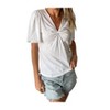 Women's Courtney V Neck Twist Tee - SIX/FIFTY - 4 of 4