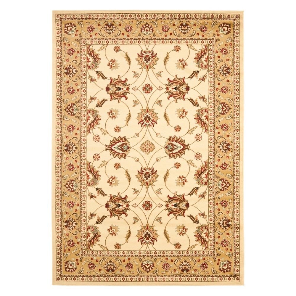 5'3inx7'6in Floral Loomed Area Rug Ivory/Beige - Safavieh