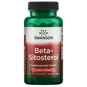 Swanson Beta-Sitosterol - Maximum Strength 160 mg, 60 Softgels - 1 of 2