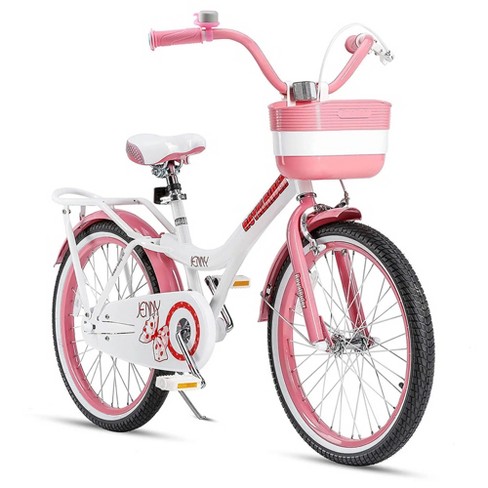 Royalbaby Jenny Princess 20 Kids Bike With Enclosed Chain Guard Kickstand Basket Bell Tool Kit For Ages 7 And Above Pink El Target