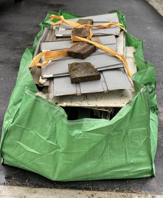 Waste Management Bagster Dumpster in a Bag Green