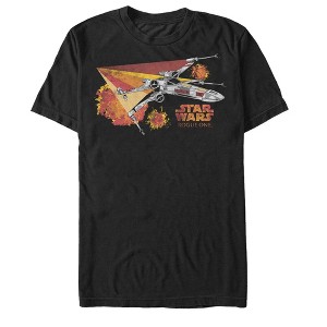 Men's Star Wars Rogue One X-Wing Fire Bursts T-Shirt - 1 of 4