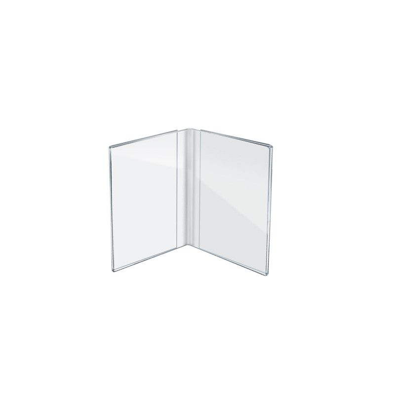Azar Displays Clear Acrylic Double Photo Holder, Side by Side Dual Frame, Size 4"W x 6"H, 2-Pack, 3 of 6