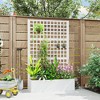 Outsunny Metal Planter Box with Trellis, Drain Holes - 3 of 4