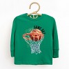 The Juniper Shop Basketball Game Day Hoop Toddler Long Sleeve Tee - 2 of 4