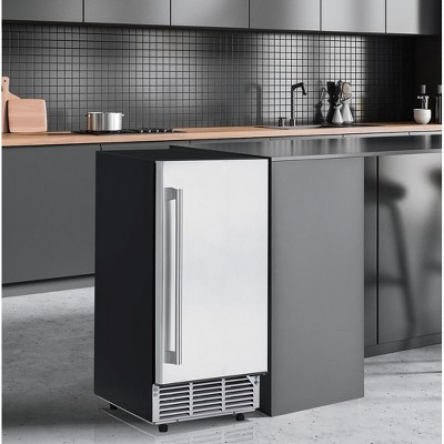 Newair 15" Stainless Steel Undercounter Ice Maker with Fingerprint Resistant Door