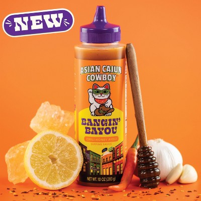 Asian Cajun Cowboy Bangin' Bayou Chili Honey Aioli Dipping Sauce - 10oz