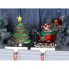 Christmas Stocking Holders for Mantel Set of 2, Stocking Hangers for Fireplace Mantelpiece Holders Stocking - 3 of 4