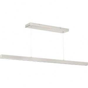 Progress Lighting, Planck Collection, 1-Light LED Pendant, Brushed Nickel, Polycarbonate Shade - 1 of 1