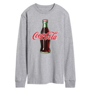 Men's - Coca-cola - Coke Bottle Logo Long Sleeve Graphic T-Shirt - 1 of 3