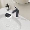 DOMETOUR Matte Black Single Handle Lavatory Basin Sink Faucet - 3 of 4