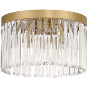 Crystorama Lighting Emory 4 - Light Flush Mount in  Modern Gold - 1 of 4