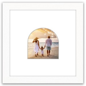 Americanflat Picture Frame with Oval Mat Insert and Shatter-Resistant Glass - Signature Collection - Photo Frame for Wall Display - 1 of 4
