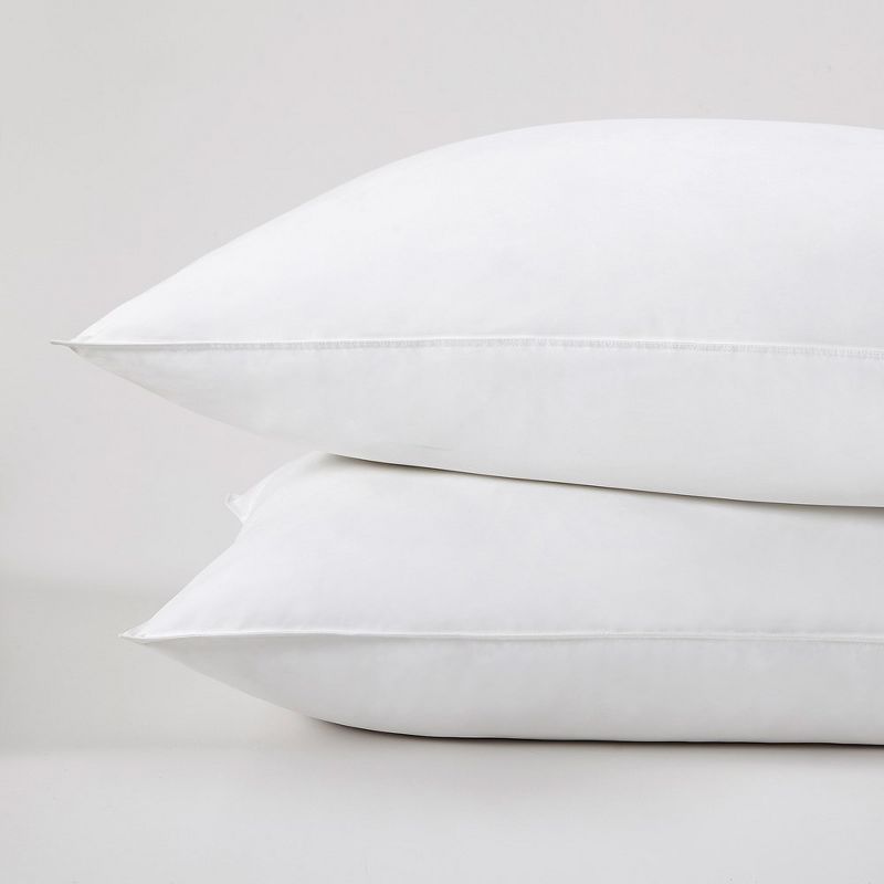 Peace Nest Feather Bed Pillows 100% Cotton Set of 2, 3 of 5