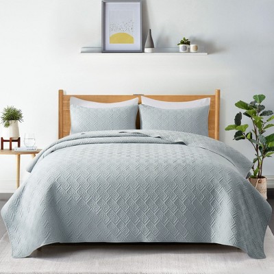 Peace Nest Ultra Soft Reversible Quilted Coverlet Set