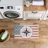 Stupell Industries Nautical Flag with Anchor Printed Plush Bathroom Floor Mat, design by Kim Allen - 4 of 4