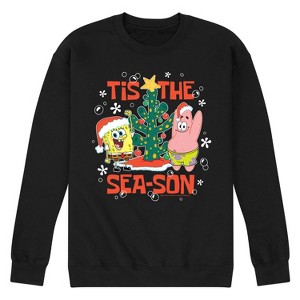 Men's - SpongeBob SquarePants - Tis The Season Graphic Fleece Sweatshirt - 1 of 4
