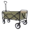 CAVINAS Collapsible Foldable Wagon Cart with Strapping System, Beach Cart with All-Terrain Wheels, Wagon for Camping, Gardening - 2 of 4