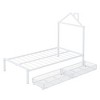 CAVINAS  Platform Bed,Metal Bed Frame with House-Shaped Headboard Design for Bedroom,No Box Spring Needed - 4 of 4