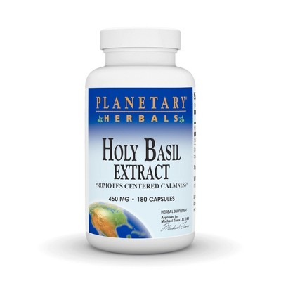 Holy Basil Extract 450mg by Planetary Herbals  -  180 Capsule
