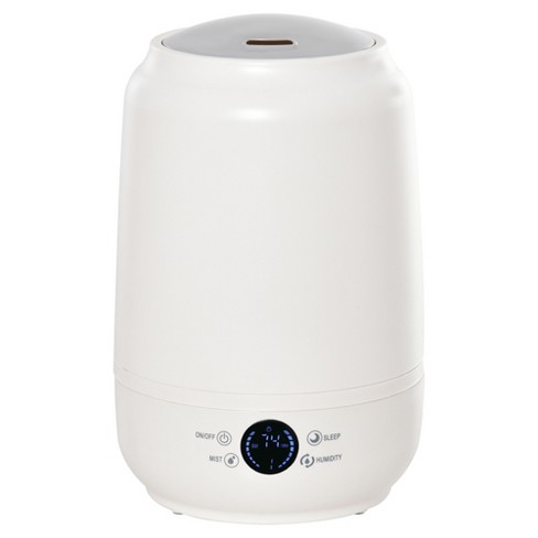 Costway 3.5L Quiet Top Fill Air Humidifier w/ 3-Level Mist Timer Sleep Mode for Bedroom - White