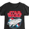 Girls' - Star Wars - Millennium Falcon Americana-Toddler And Youth Girls Fitted Short Sleeve Graphic T-Shirt Fitted Short Sleeve Graphic T-Shirt - 2 of 4