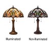Chloe Lighting Lennon Tiffany-style Dark Bronze 2 Light Victorian Table Lamp 16" Shade - 3 of 3