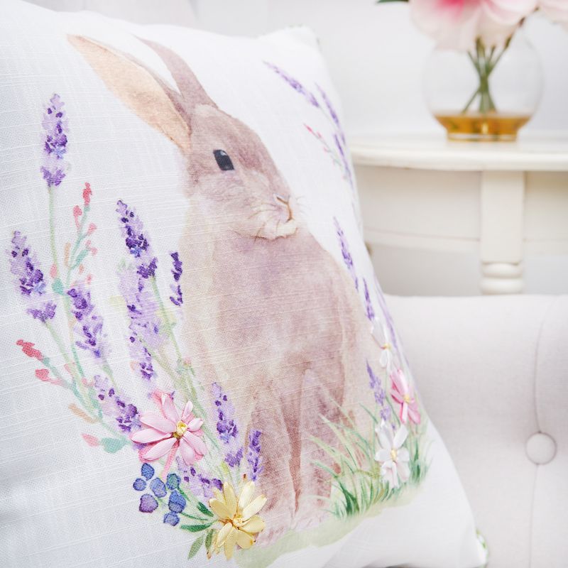 C&F Home Lilac Rabbit Pillow, 4 of 6