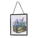 Home Decor Lavender Wildflower Wall Decor  -  One Plaque 10 Inches -  Mother's Day  -   -  Metal  -  Purple