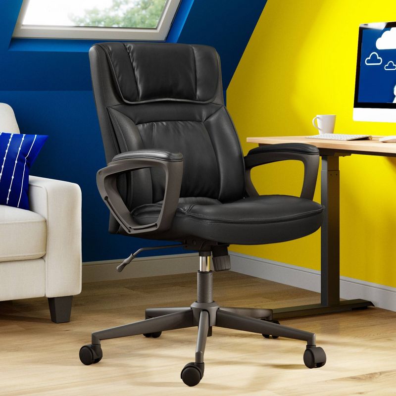 Style Hannah Office Chair Bonded Leather Comfort - Serta, 3 of 16