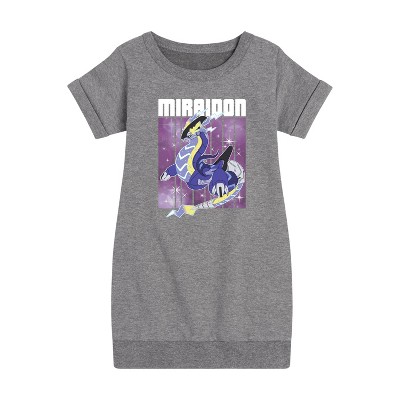 - Pokémon - Miraidon Legend Graphic Short Sleeve Fleece Dress