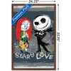 Trends International Disney Tim Burton's The Nightmare Before Christmas - Ink Scary Love Framed Wall Poster Prints - 3 of 4