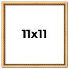 PosterPalooza | Square Classic Modern Gold Picture Frame - UV Acrylic, Foam Board Backing, Hanging Hardware - 2 of 4