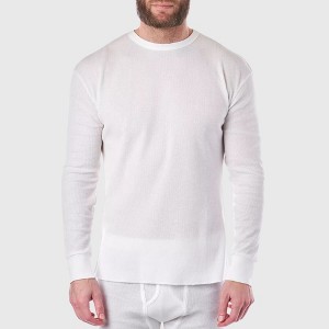 Alpine Swiss Mens Thermal Long Sleeve Top Underwear Crew Neck Shirt Waffle Knit Henley Base Layer - 1 of 4