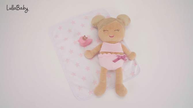 LullaBaby Bath Plush Doll for Real Water Play - Blonde Hair, 2 of 10, play video