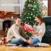 Tangkula 5/6/7/8ft Artificial Christmas Pine Tree Hinged PVC Branches with Solid Metal Legs - 3 of 4