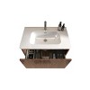 NicBex 24/30/36"Chic Striped Floating Bathroom Vanity Cabinet with Top Ceramic Sink Combo,Wall-Mounted Bathroom Cabinet,1.38"Pre-drilled Faucet - 3 of 4