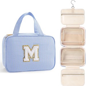 Toiletry Bag Men Hanging Compact Large Travel Initial Makeup for Women Teen - 1 of 4