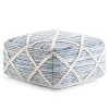 Woodley Square Pouf - WyndenHall - 2 of 4