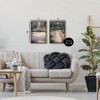 Stupell Industries Natural Paradise Garden Benches 2pc Floating Frame Art Set - 3 of 4