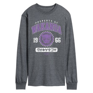 Men's - Marvel - Black Panther Property of Wakanda Long Sleeve Graphic T-Shirt - 1 of 4