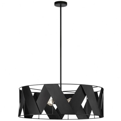 Dainolite Cardano 4 - Light Chandelier in  Matte Black