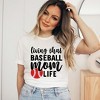Simply Sage Market Women's Living That Baseball Mom Life Short Sleeve Graphic Tee - 2 of 4