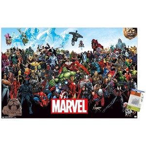 Trends International Marvel Comics - The Marvel Lineup Unframed Wall Poster Prints - 1 of 4