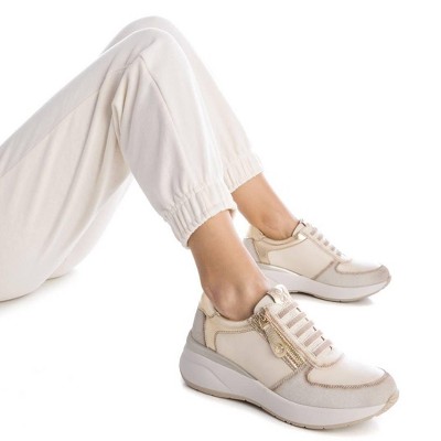 Женские кроссовки XTI Women's Easy Slip in Wedge Sneakers 143358 Beige 8 — фото 2