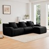 VASIP Soft Teddy Fabric Boneless Modular sofa,Anti-Slip Chaise with 32D High Density Sponge,No Assembly Required - 4 of 4